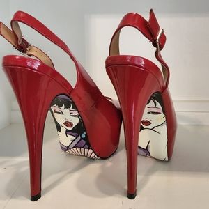 Taylor Says Red Patent Heels Size 8.5